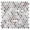 Andova Tiles SAMPLE Orb 075 x 075 Metal Penny Round Mosaic Tile SAM-ANDORB251 - alternate 1